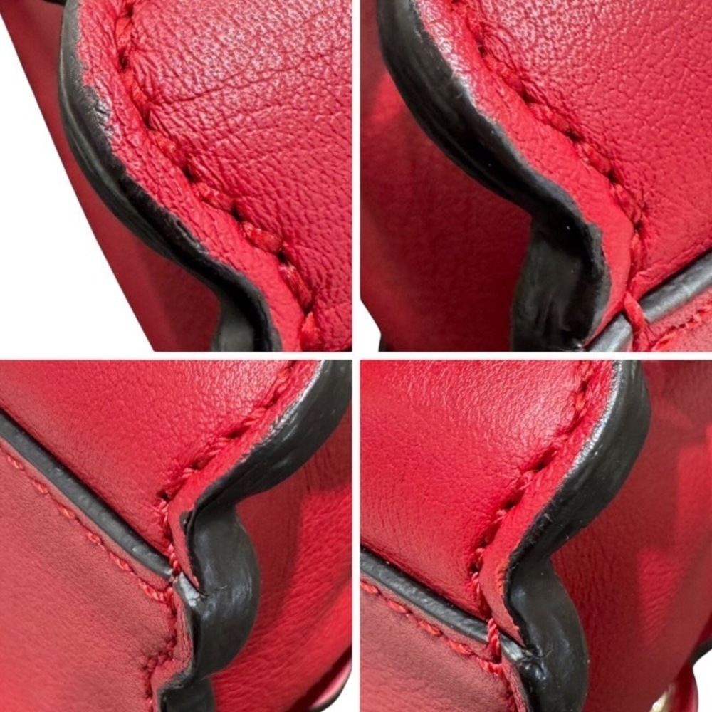 Fendi Peekaboo Iconics Red X Python Shoulder Bag - image 5